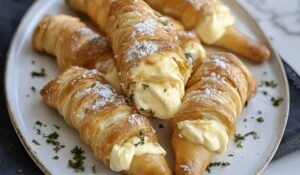 Italian Cream Stuffed Cannoncini Recipe