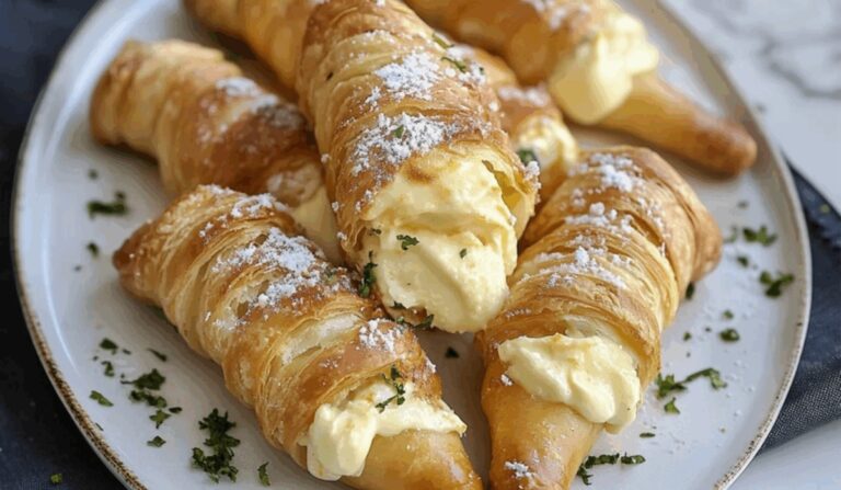 Italian Cream Stuffed Cannoncini Recipe