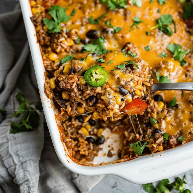 Satisfying Mexican Beef And Rice Casserole Recipe