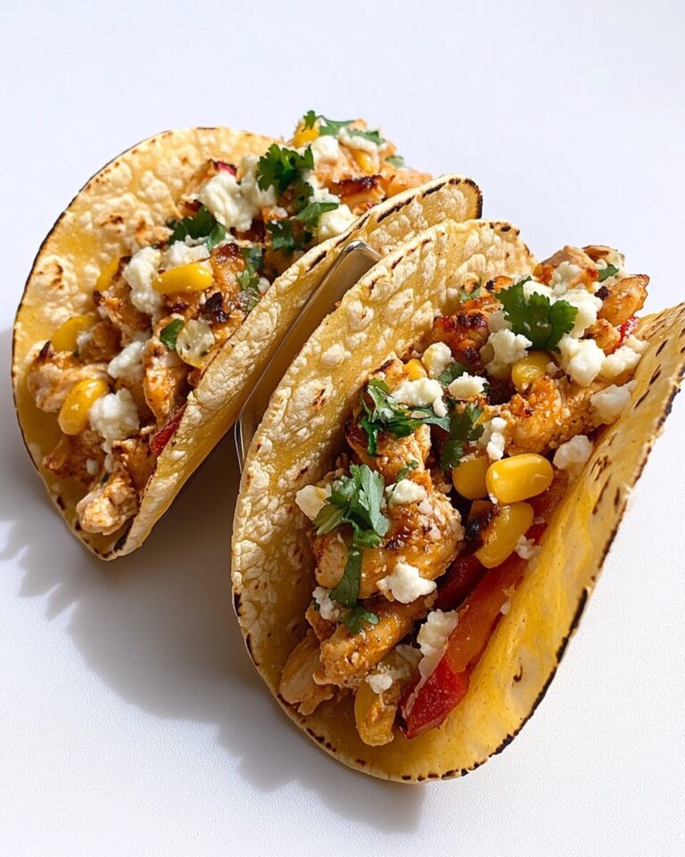 Elote Tacos with Chipotle Chicken and Veggies Recipe