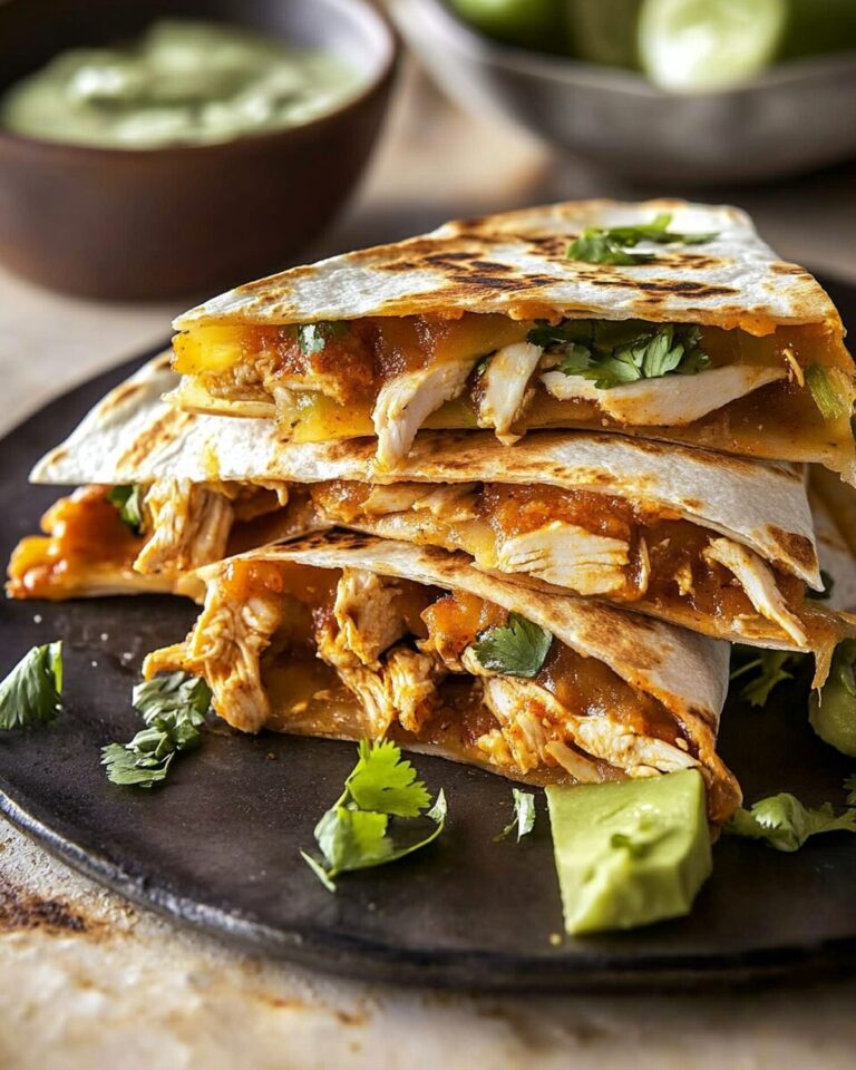 Chicken Tinga Quesadillas Recipe