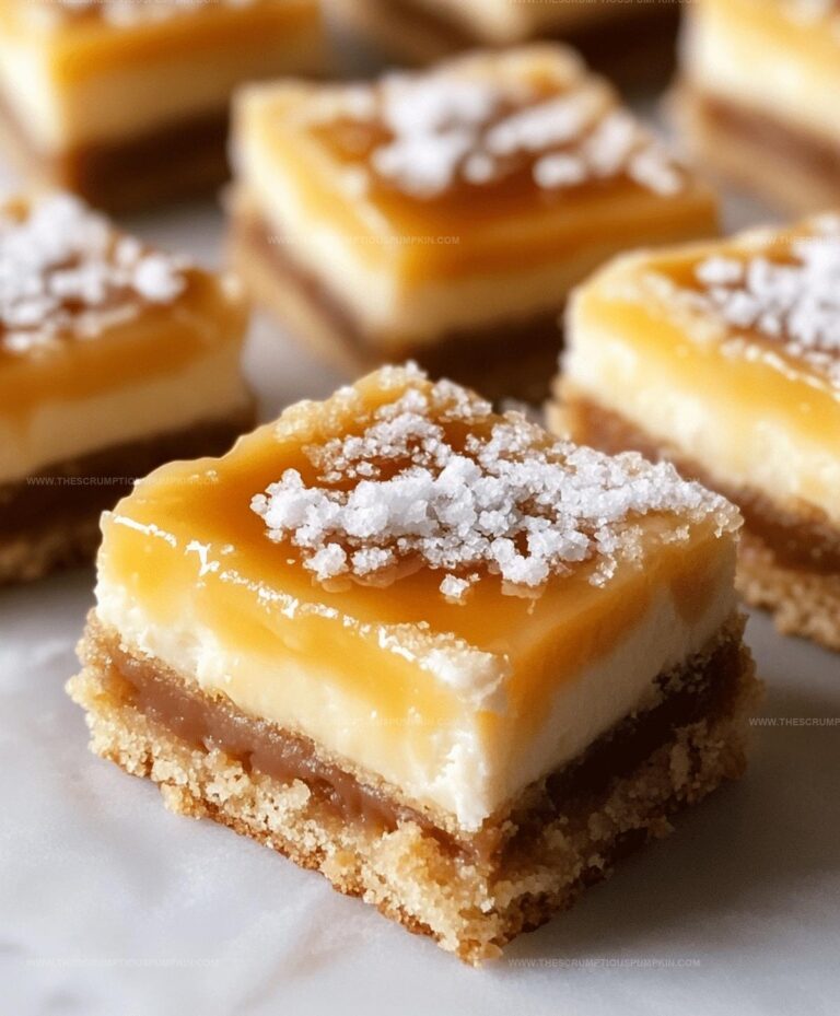 Gooey Salted Caramel Butter Cake Bars Recipe