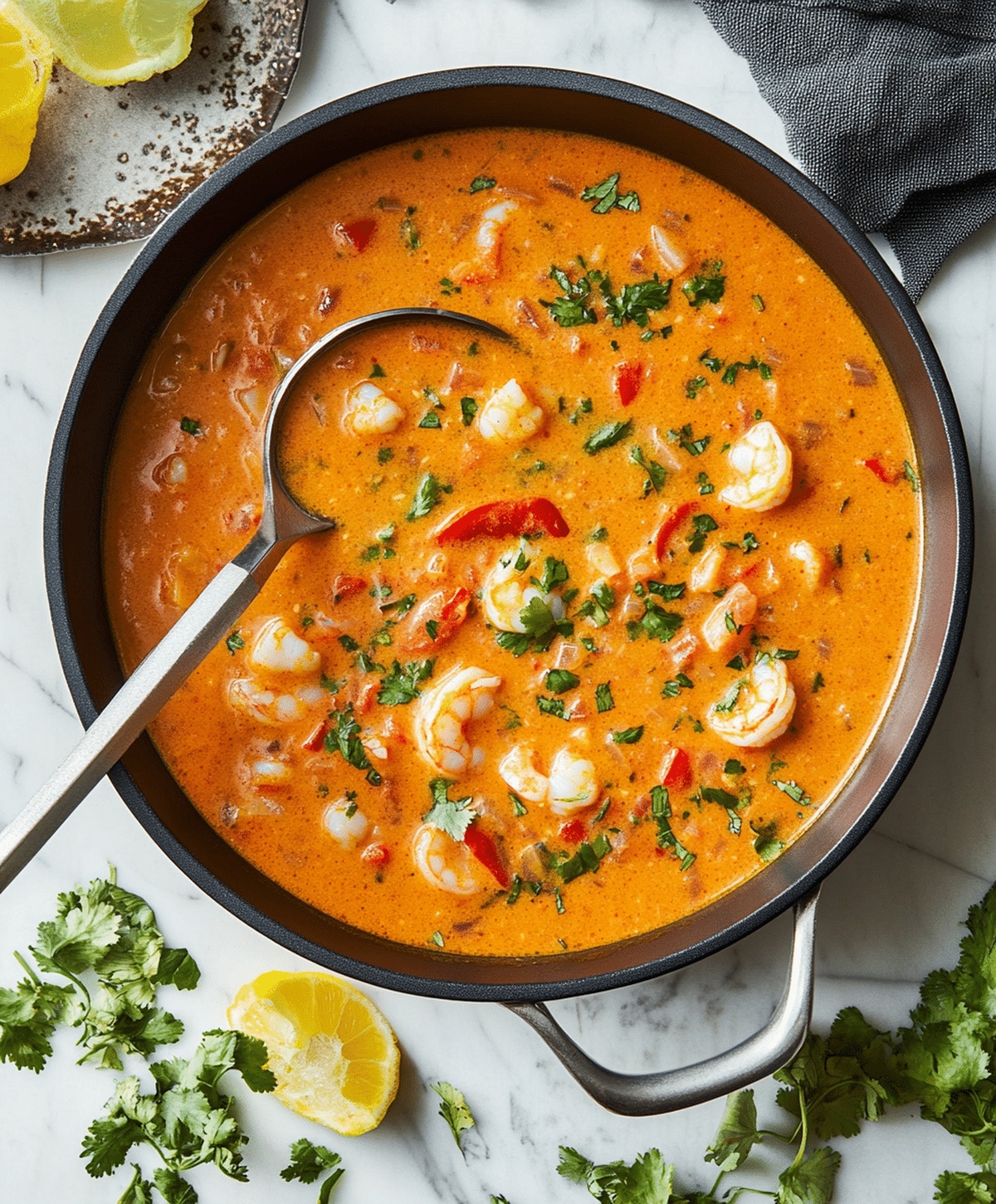 Quick And Spicy Shrimp Soup Recipe