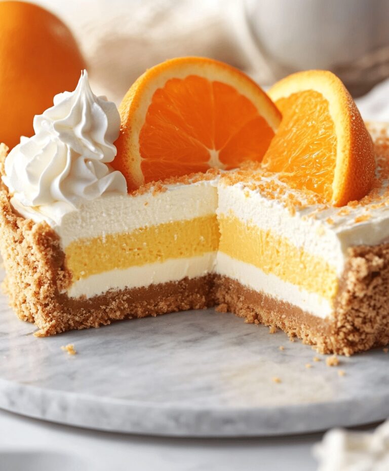 No Bake Orange Creamsicle Cheesecake Recipe