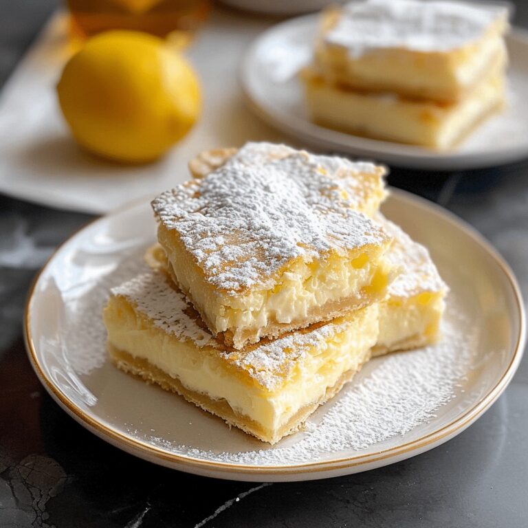 Vanilla Custard Cream Squares Recipe