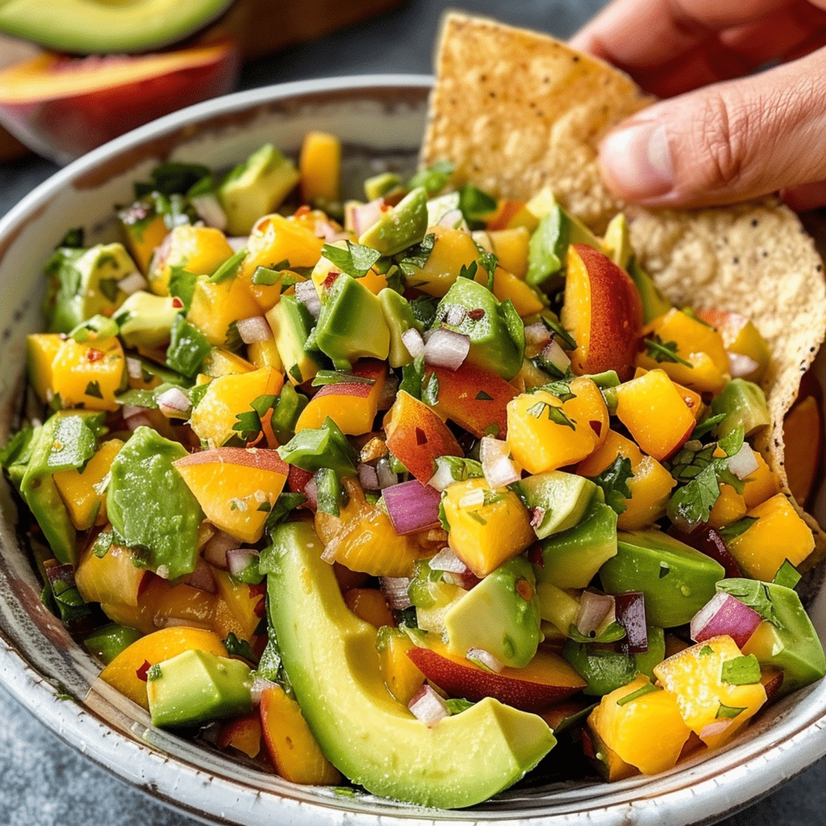 Avocado Peach Salsa Recipe