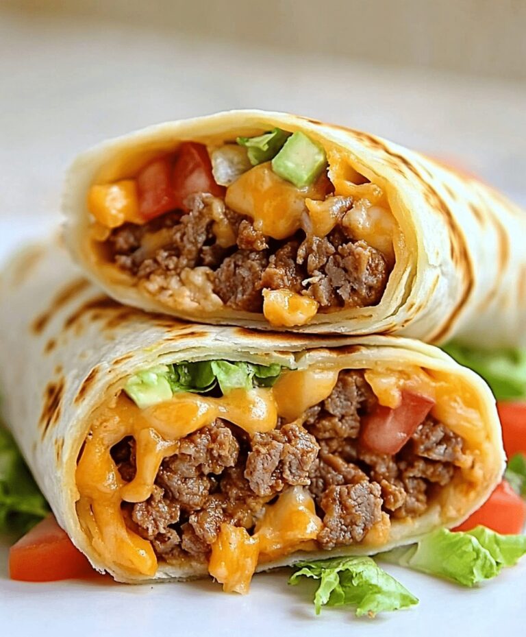 Nacho Cheese Beef Wrap Recipe