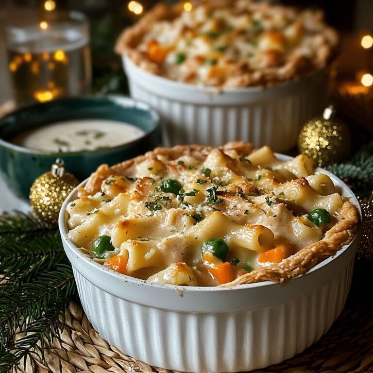 Homey Chicken Pot Pie Pasta Recipe