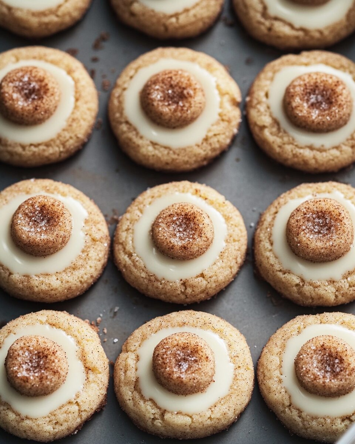 Eggnog Snickerdoodle Thumbprint Cookies Recipe