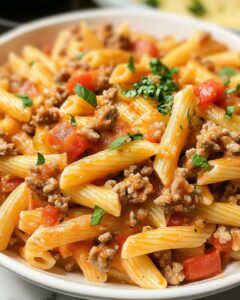 Savory Sausage Rotel Pasta in a Velvety Cream Sauce Recipe