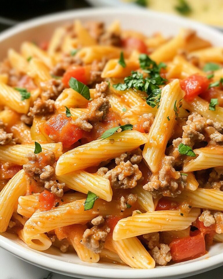 Savory Sausage Rotel Pasta in a Velvety Cream Sauce Recipe