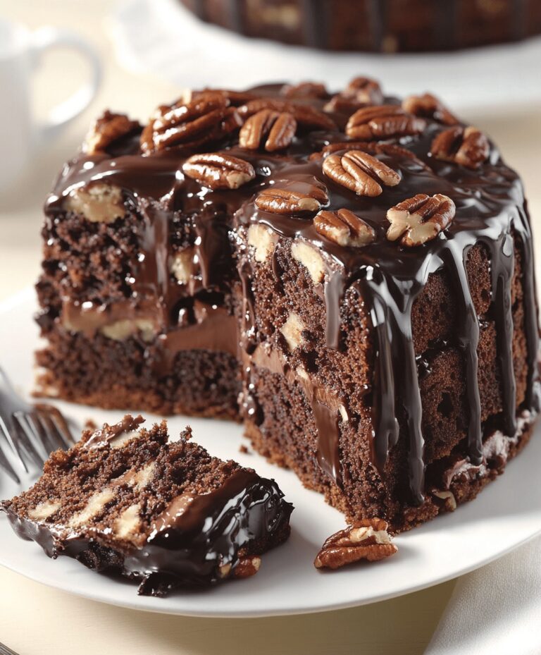 Chocolate Pecan Dream Cake Recipe