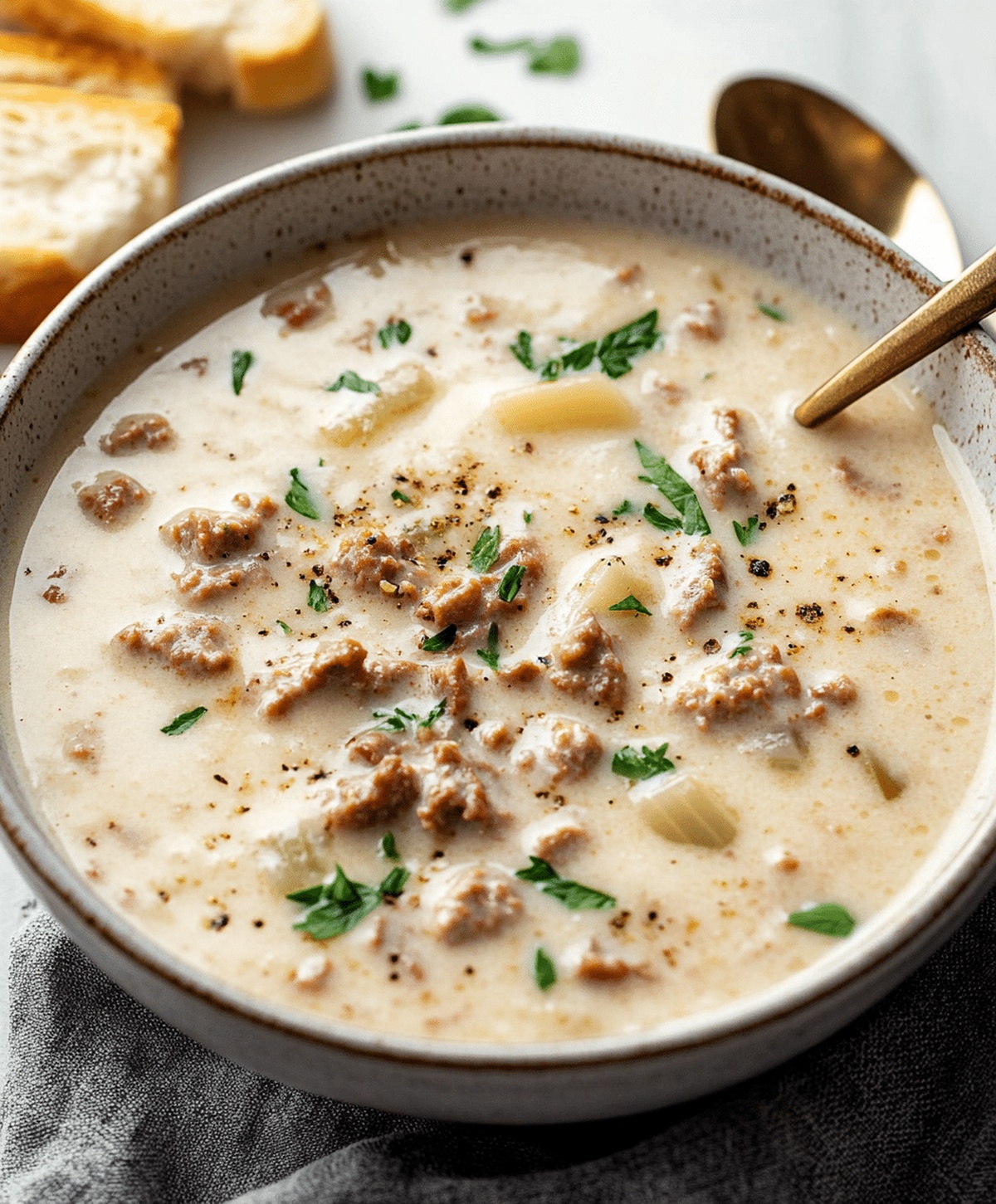Creamy Italian Sausage Soup Recipe