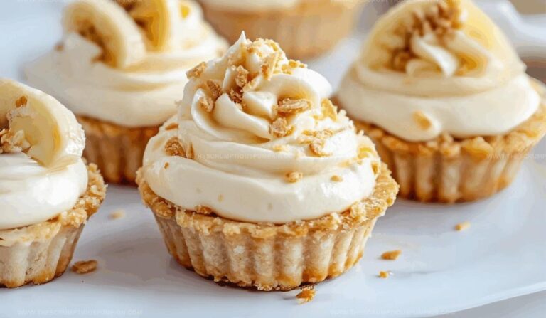 Chilled Mini Banana Cream Pies Recipe