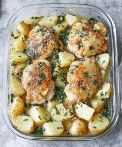 Bold Garlic Parmesan Chicken And Potatoes Recipe