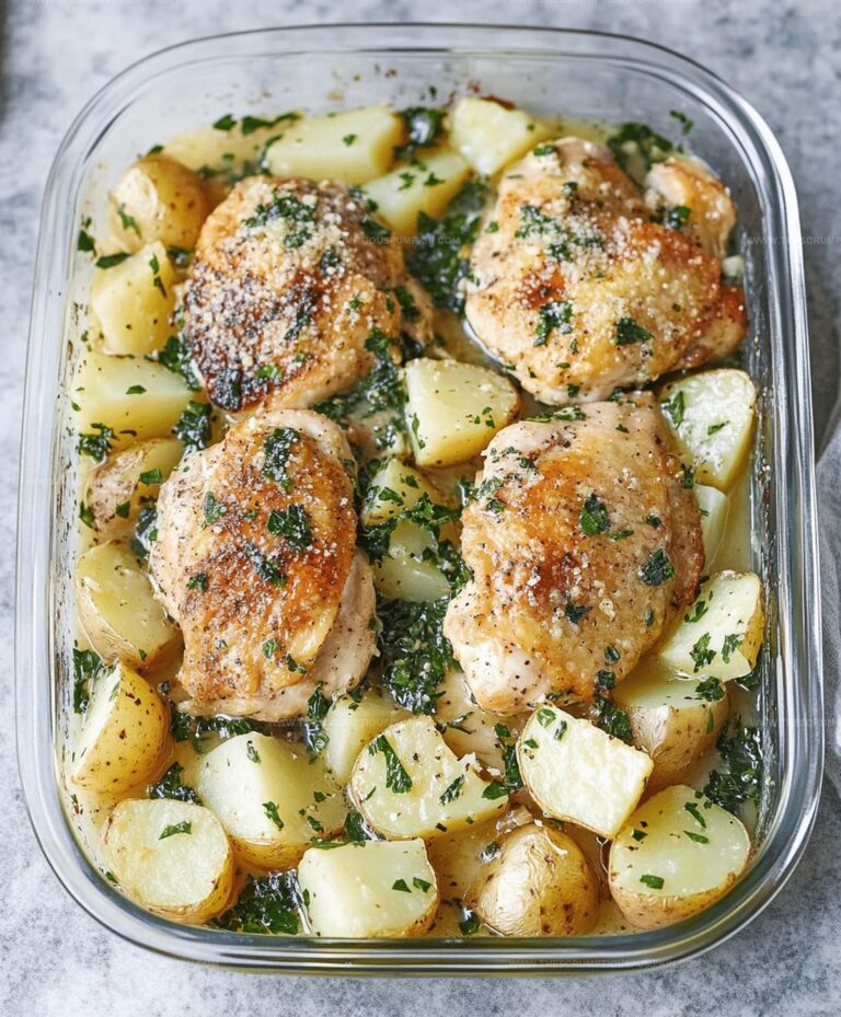 Bold Garlic Parmesan Chicken And Potatoes Recipe