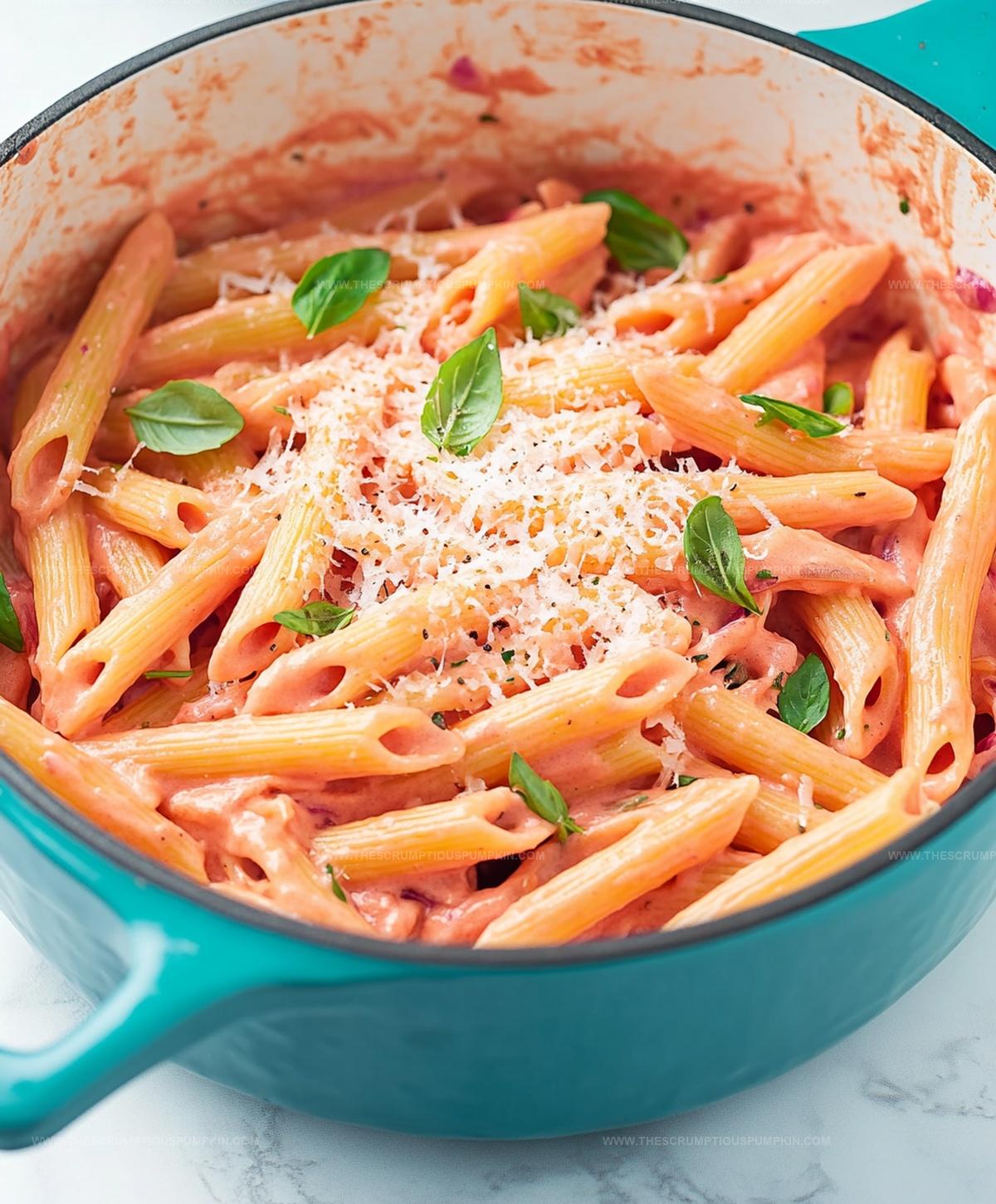 Italian Pink Sauce Rose Pasta Recipe