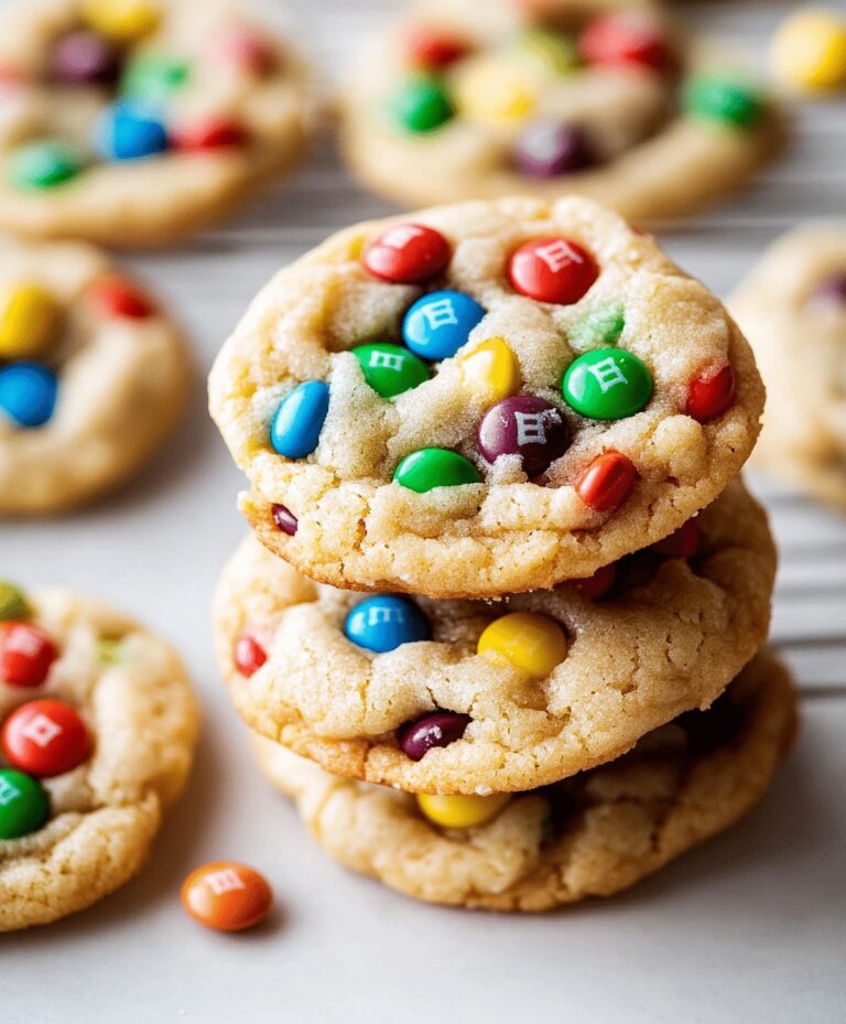 Rainbow M&M Cookies Recipe