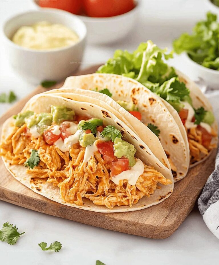 Slow Cooker Queso Chicken Tacos Recipe