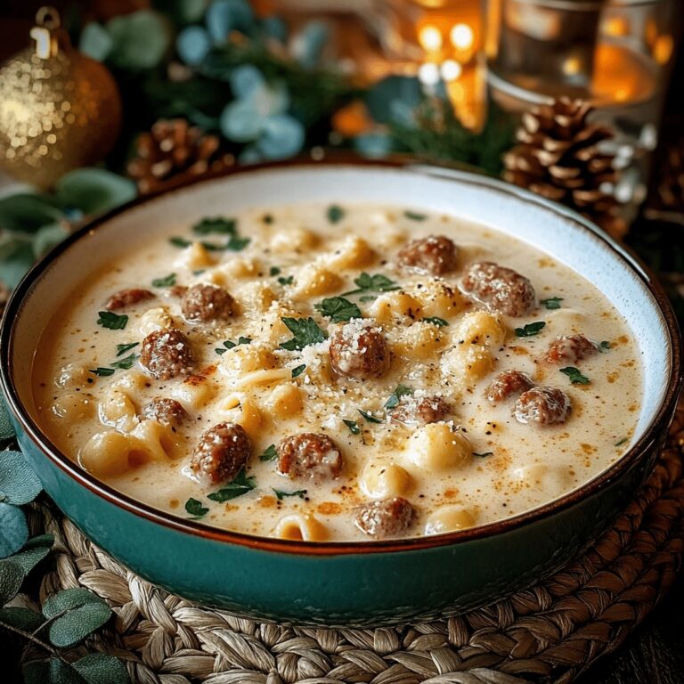 Creamy Parmesan Italian Sausage Ditalini Soup Recipe