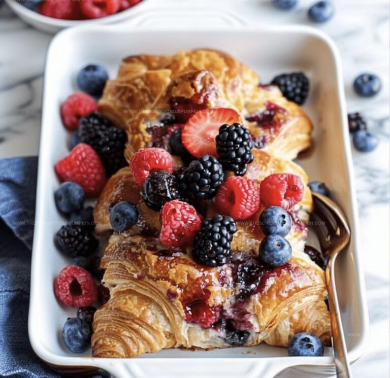Silky Berry Croissant Bake Recipe
