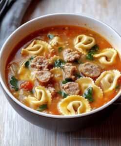 Crockpot Tortellini Soup With Sausage Recipe