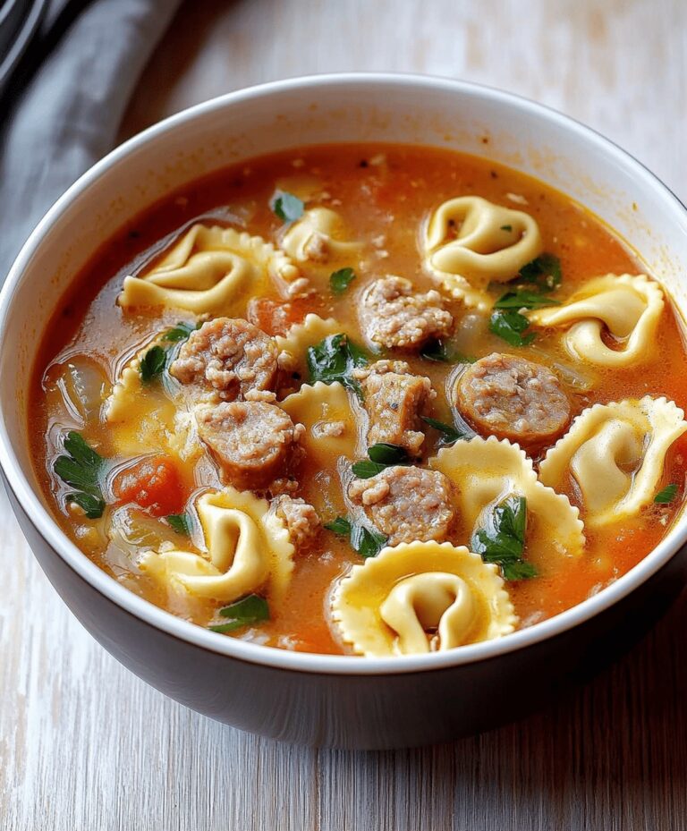 Crockpot Tortellini Soup With Sausage Recipe