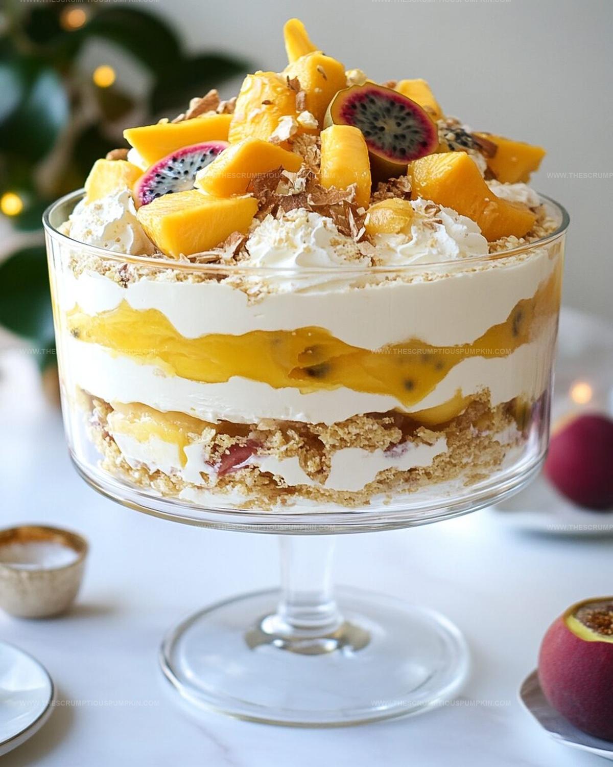 Lemon Mango Passionfruit Trifle Recipe
