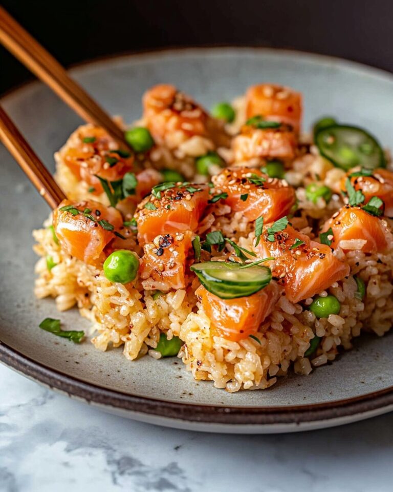 Crispy Sushi-Style Rice with Spicy Salmon Recipe