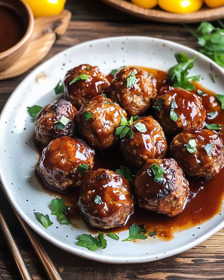 Honey BBQ Crockpot Meatballs Recipe