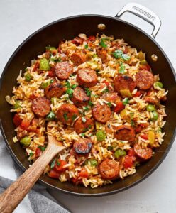 Cajun Sausage And Rice Skillet Recipe