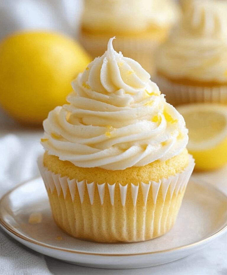 Lemon Cupcakes With Vanilla Frosting Recipe