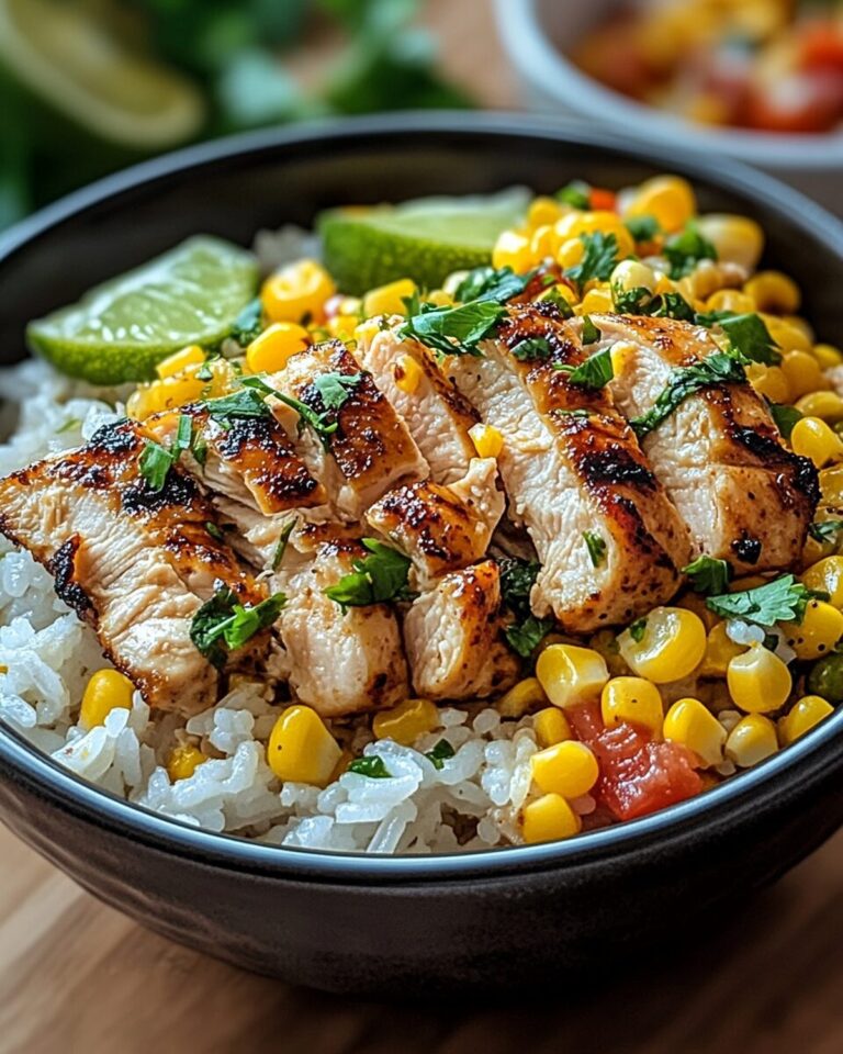 Vibrant Mexican Street Corn Chicken Bowl Recipe