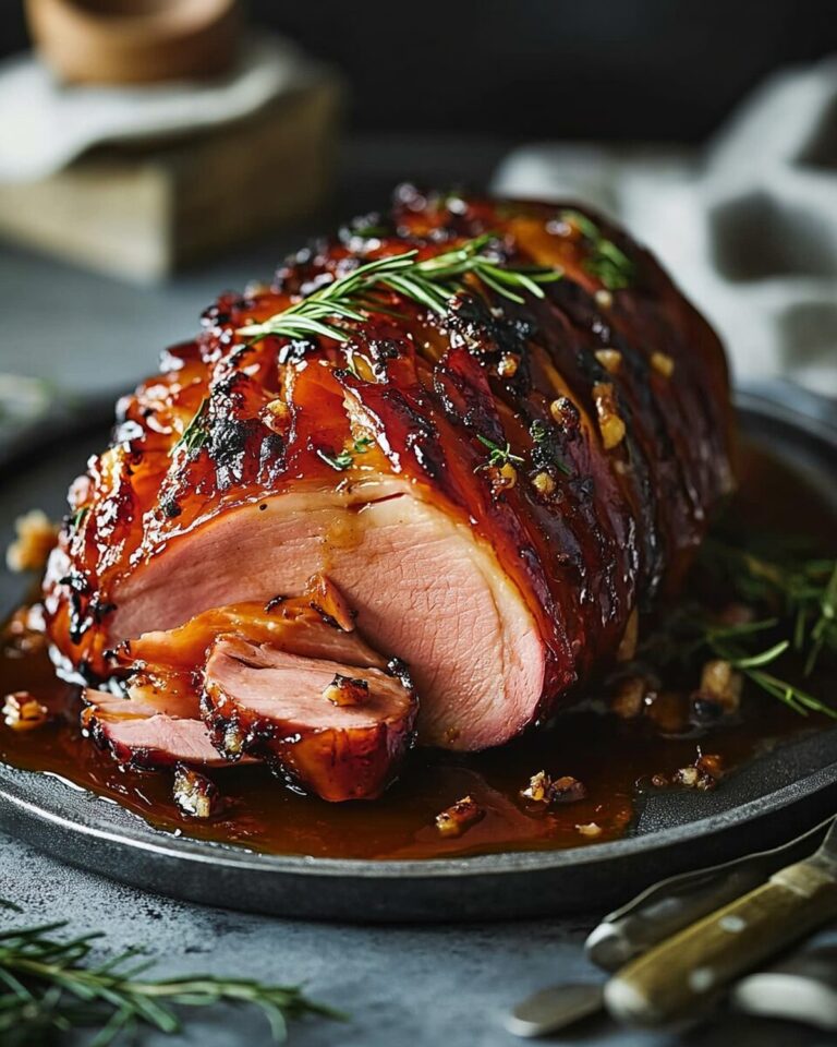 Succulent Cider-Braised Gammon with a Sticky Honey Glaze Recipe