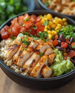 Zesty Chicken Burrito Bowl in a Single Pan Recipe