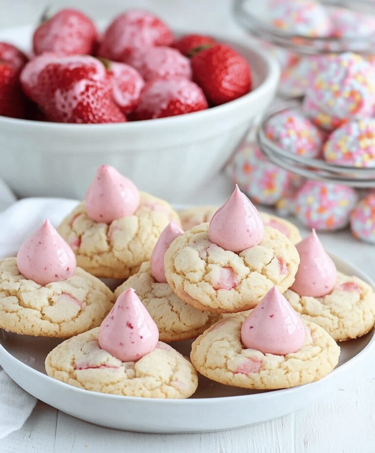 Strawberry Kiss Cookies Recipe