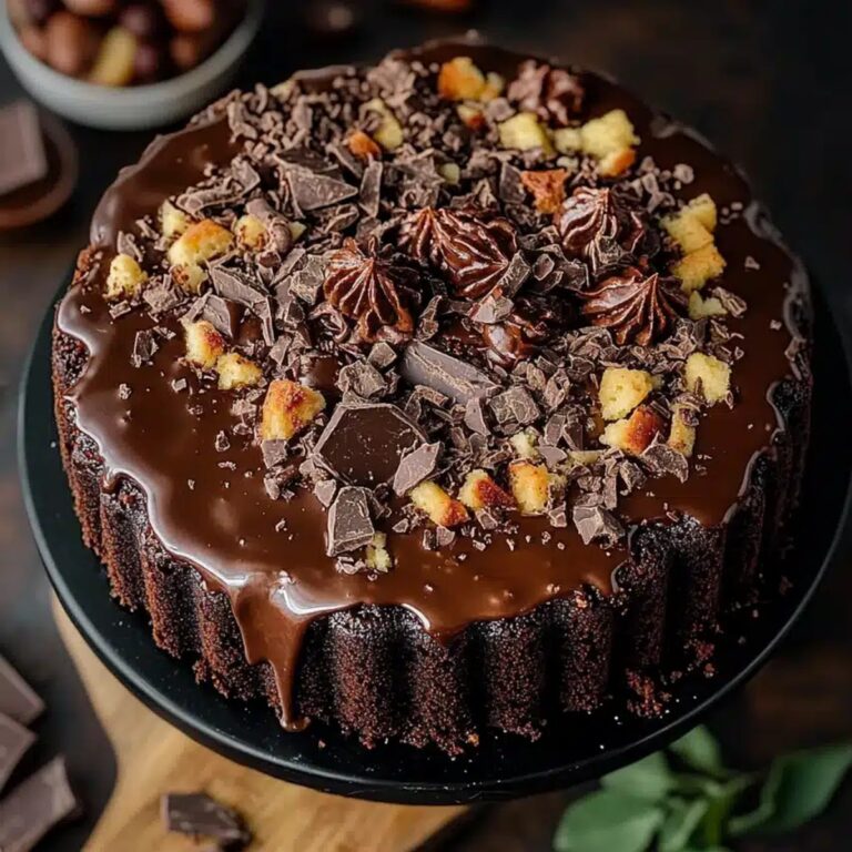 Fudge-Filled German Chocolate Poke Cake Recipe