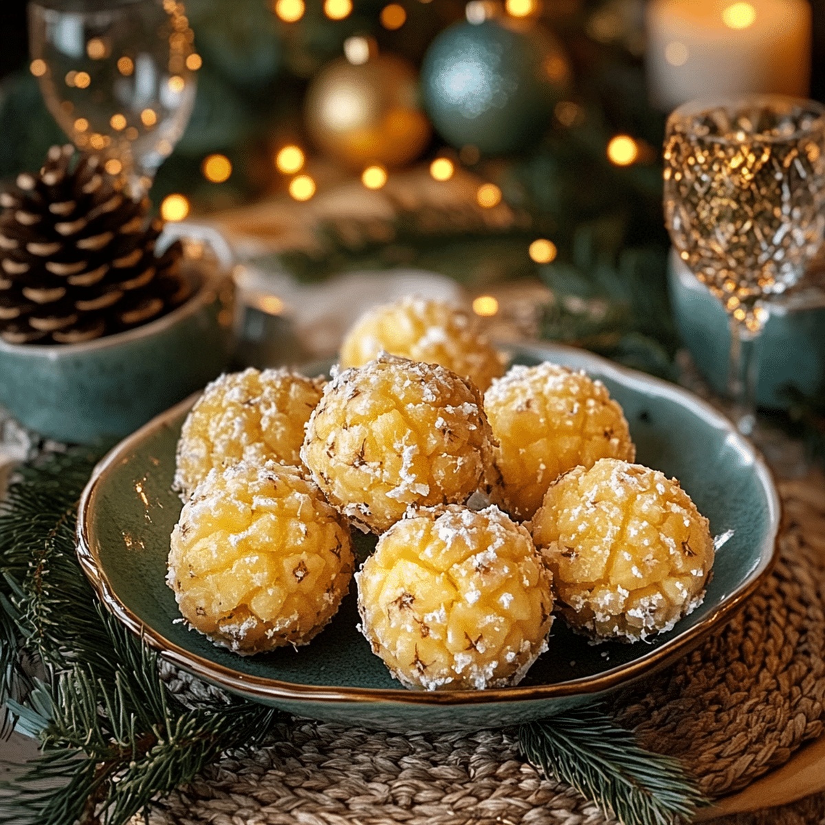 Pineapple Christmas Balls Recipe