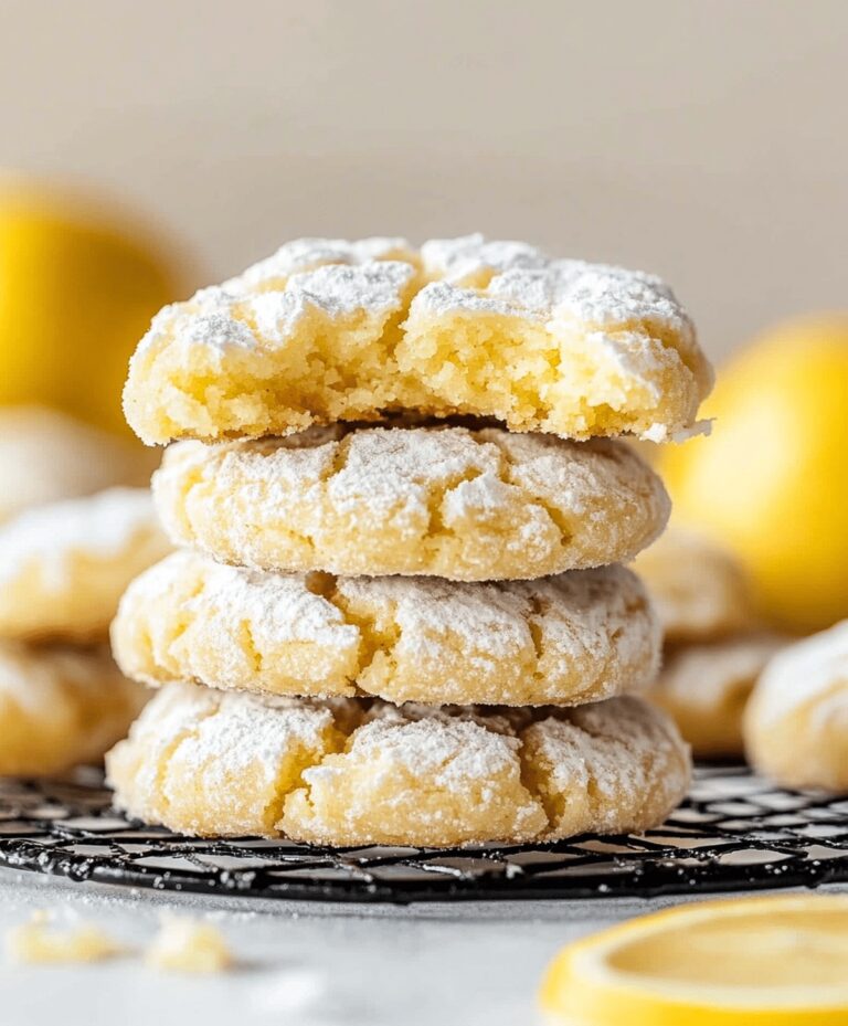 Lemon Crinkle Cookies Recipe