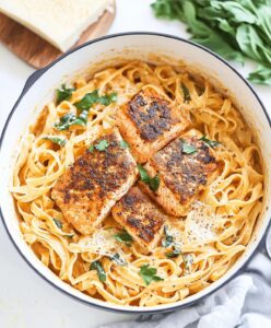 Creamy Cajun Salmon Pasta Recipe