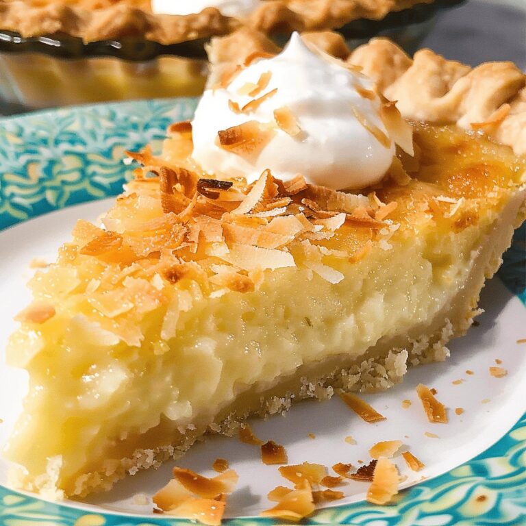 Coconut Custard Pie Recipe