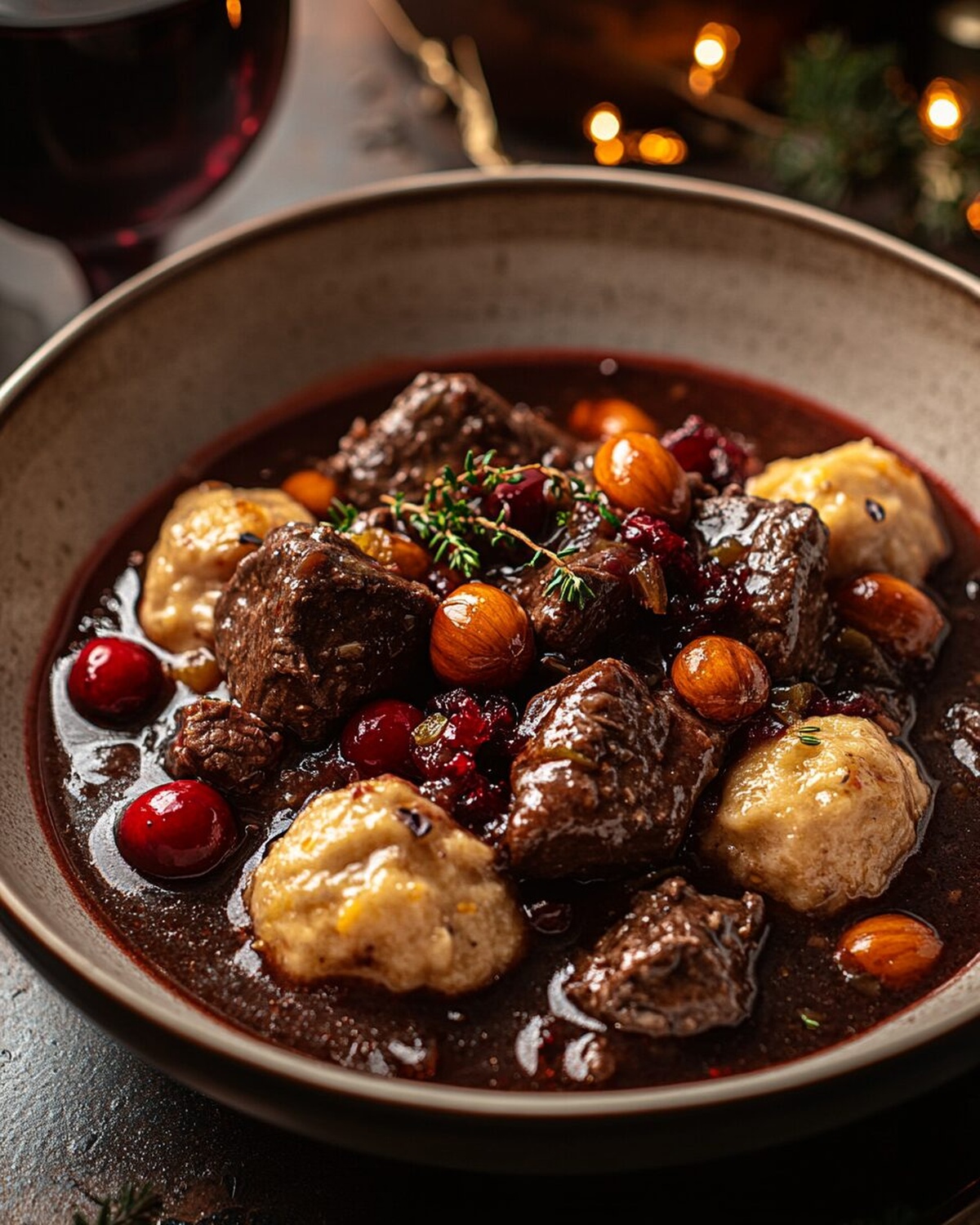 French-Style Beef Stew with Red Wine and Vegetables Recipe