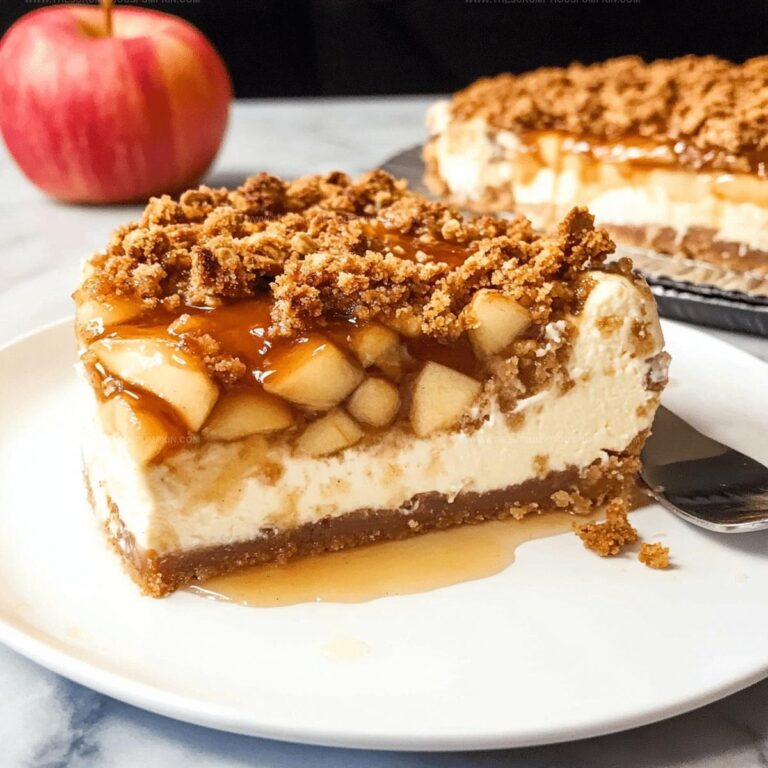 Apple Crisp Cheesecake Recipe