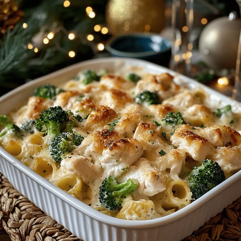 Blissful Chicken And Broccoli Baked Alfredo Recipe