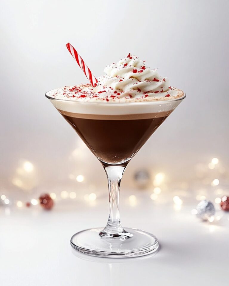 Festive Peppermint Mocha Holiday Martini Recipe