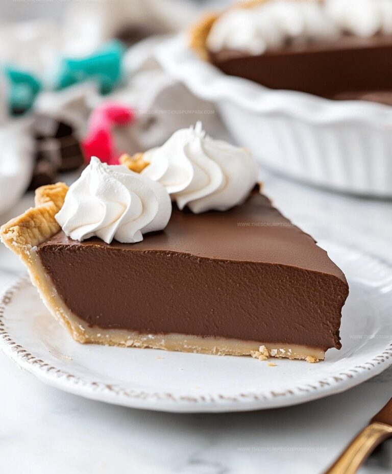 Easy Chocolate Pie Recipe