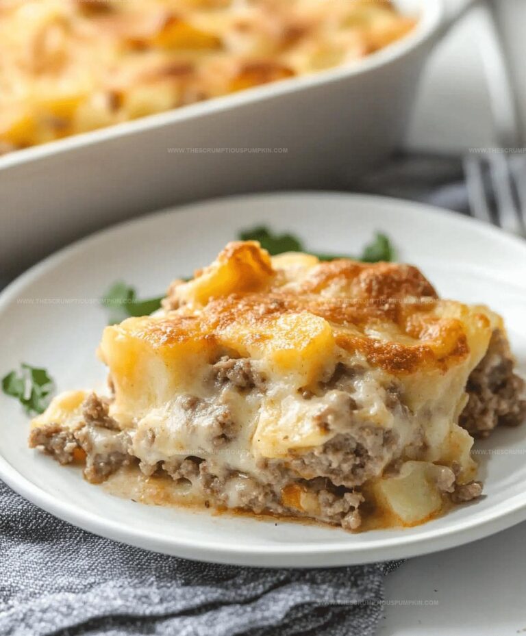 Easy 5-ingredient Hamburger & Potato Casserole Recipe