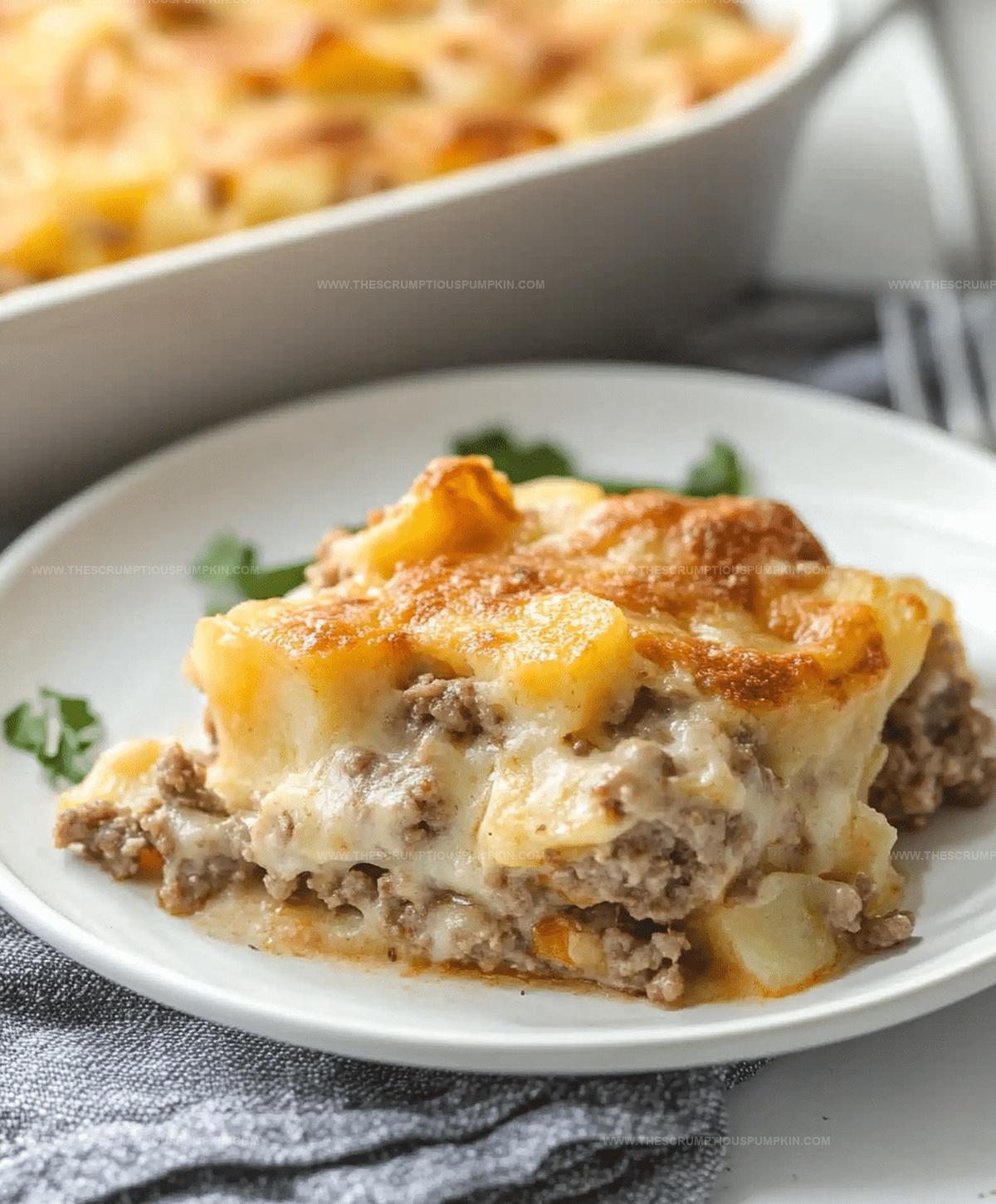 Easy 5-ingredient Hamburger & Potato Casserole Recipe