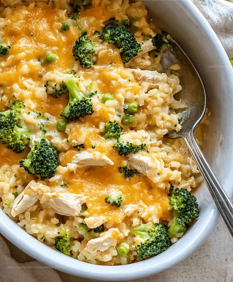 Crockpot Cheesy Chicken Broccoli Rice Recipe