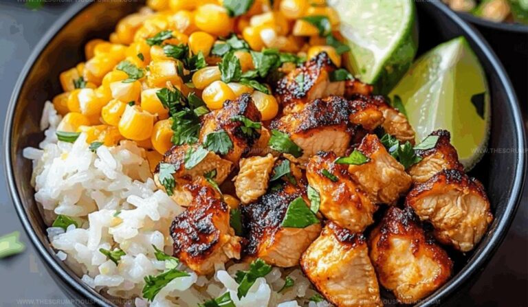 Charred Street Corn Chicken Rice Bowl Recipe
